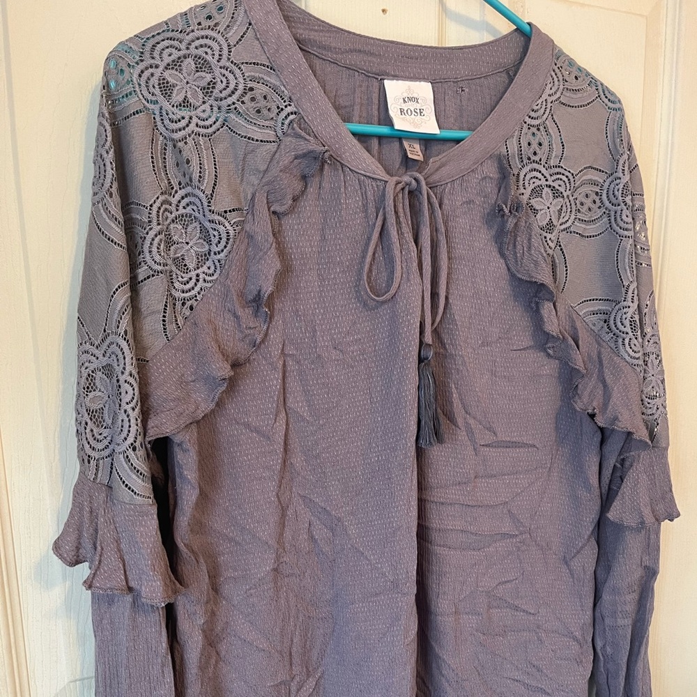 Knox rose women’s xl purple blouse